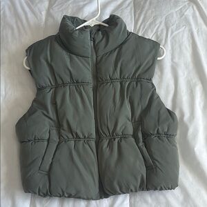 Green Puffer Vest